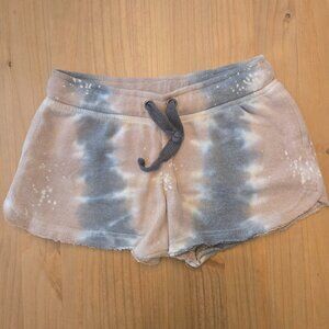 Vintage Ocean Drive Pull on Draw String Comfy Cotton Shorts Tie Dye Small